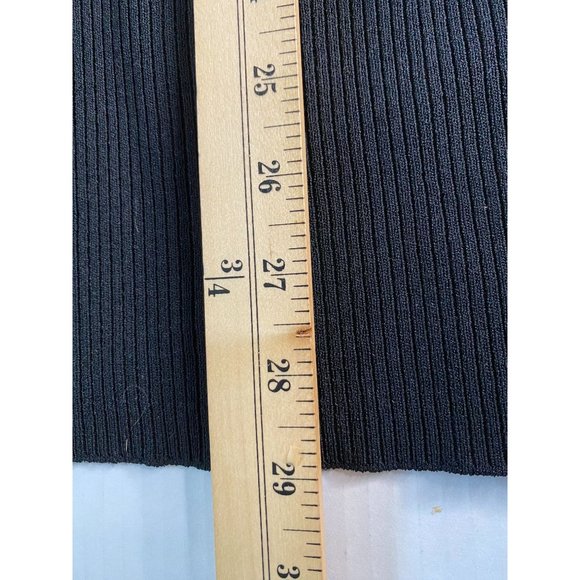 Linda Matthews Woman 3X Black Twin Set Top & Cardigan Sweater Knit Crochet Trim - Picture 13 of 16